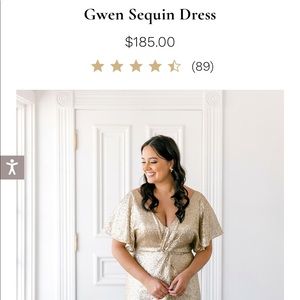 Revelry Gwen Sequin Dress
Charcoal
Size:18